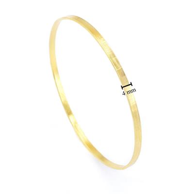 İmitasyon Kibrit Çöpü Altın Kaplama Bilezik Çelik  - 3 Adet 