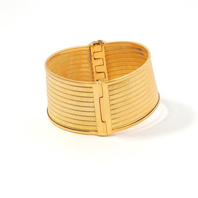 İmitasyon Trabzon Hasırı Altın Kaplama Zirkon Taşlı Kelepçe BLZ-146