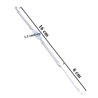 Nazar Boncuklu Bileklik Çelik Balık Sırtı Model BLK-728