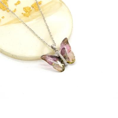 Paslanmaz Çelik Kadın Kolye - Kelebek Kolye KLY-636