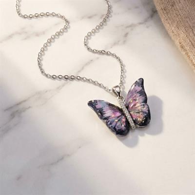 Paslanmaz Çelik Kadın Kolye - Kelebek Kolye KLY-635