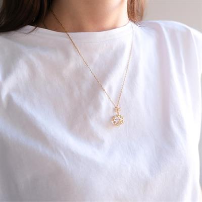 Paslanmaz Çelik Kadın Kolye - Taşlı Kolye  KLY-580