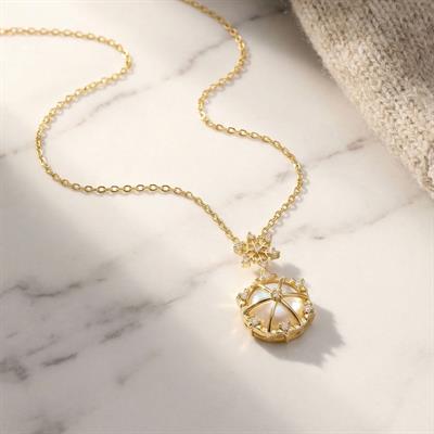 Paslanmaz Çelik Kadın Kolye - Taşlı Kolye  KLY-580