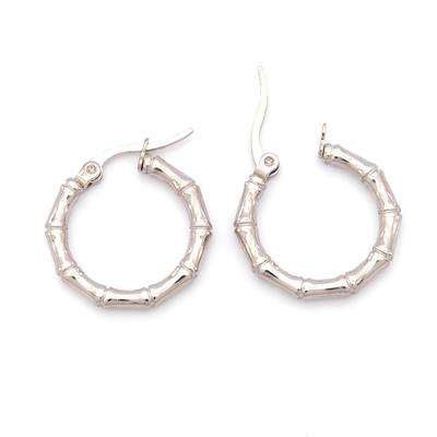 Paslanmaz Çelik Küpe 316L Halka Çizgili Model UNK-806