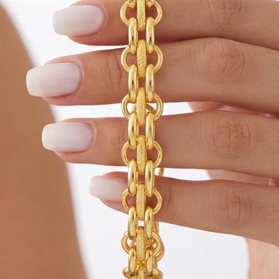 Samanyolu Bileklik 22 Ayar Altın Kaplama BLK-383