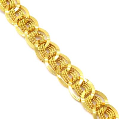 Samanyolu Bileklik 22 Ayar Altın Kaplama Lazerli BLK-997