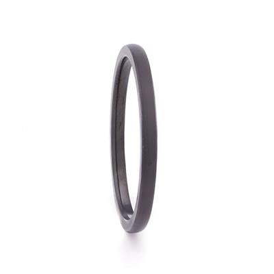 Siyah Çelik Yüzük Alyans 2 mm YZK-220