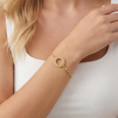 Yarım Altın Çerçeve Bileklik Çelik Altın Kaplama Arpa Model BLK-1106