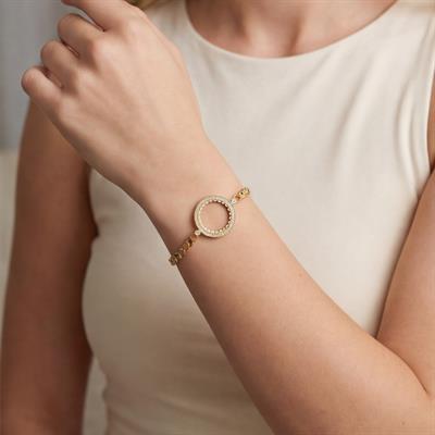 Yarım Altın Çerçeve Bileklik Çelik Altın Kaplama Arpa Model BLK-1104