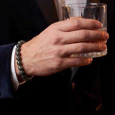 Yeşil Apatıt Doğal Taş Erkek Bileklik EBLK-375