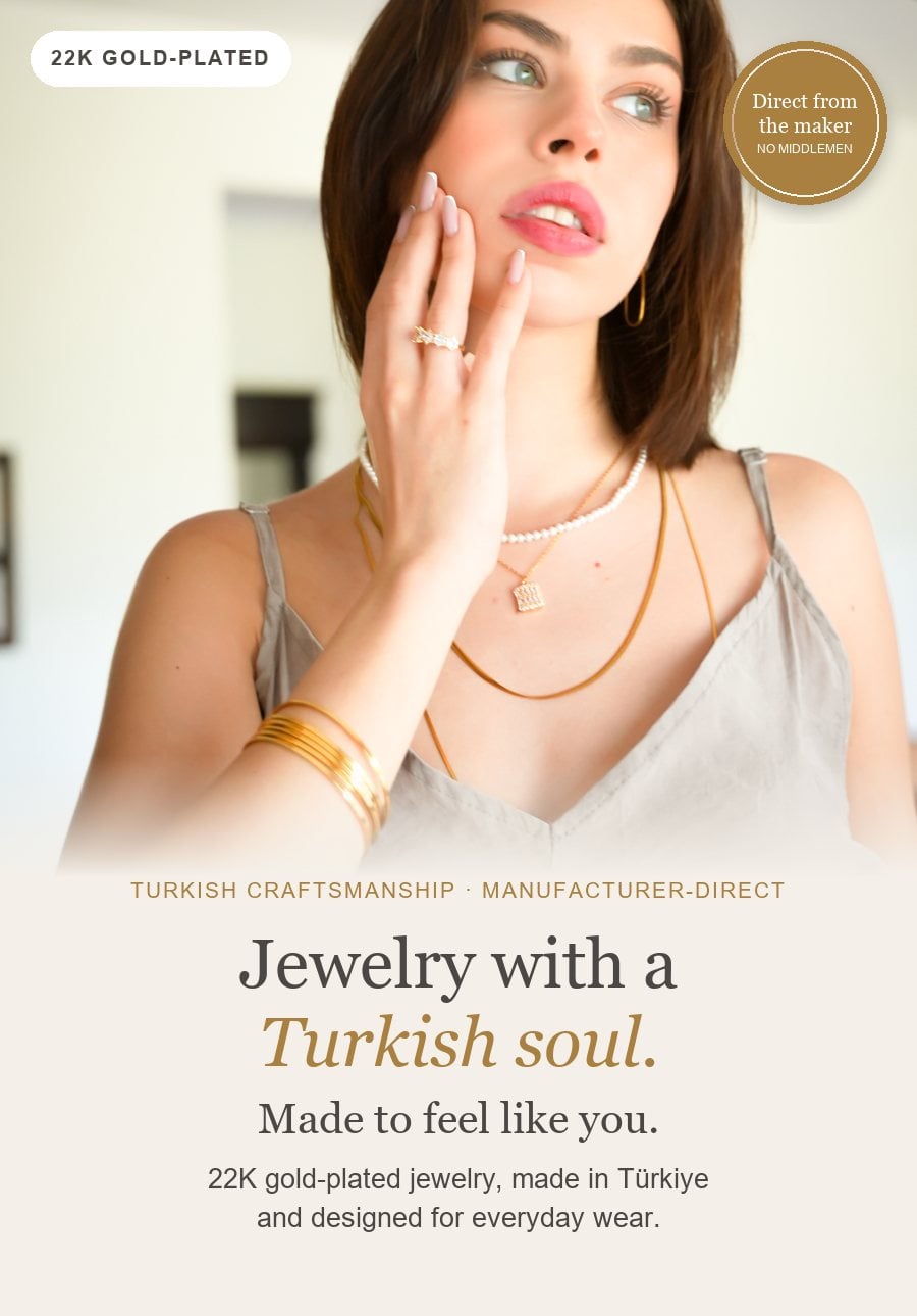 FerizZ 22K gold-plated bangles, made in Turkiye - Explore FerizZ