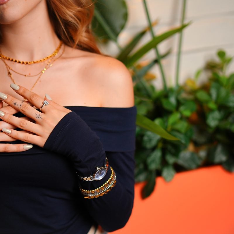 Delicate gold-plated necklaces