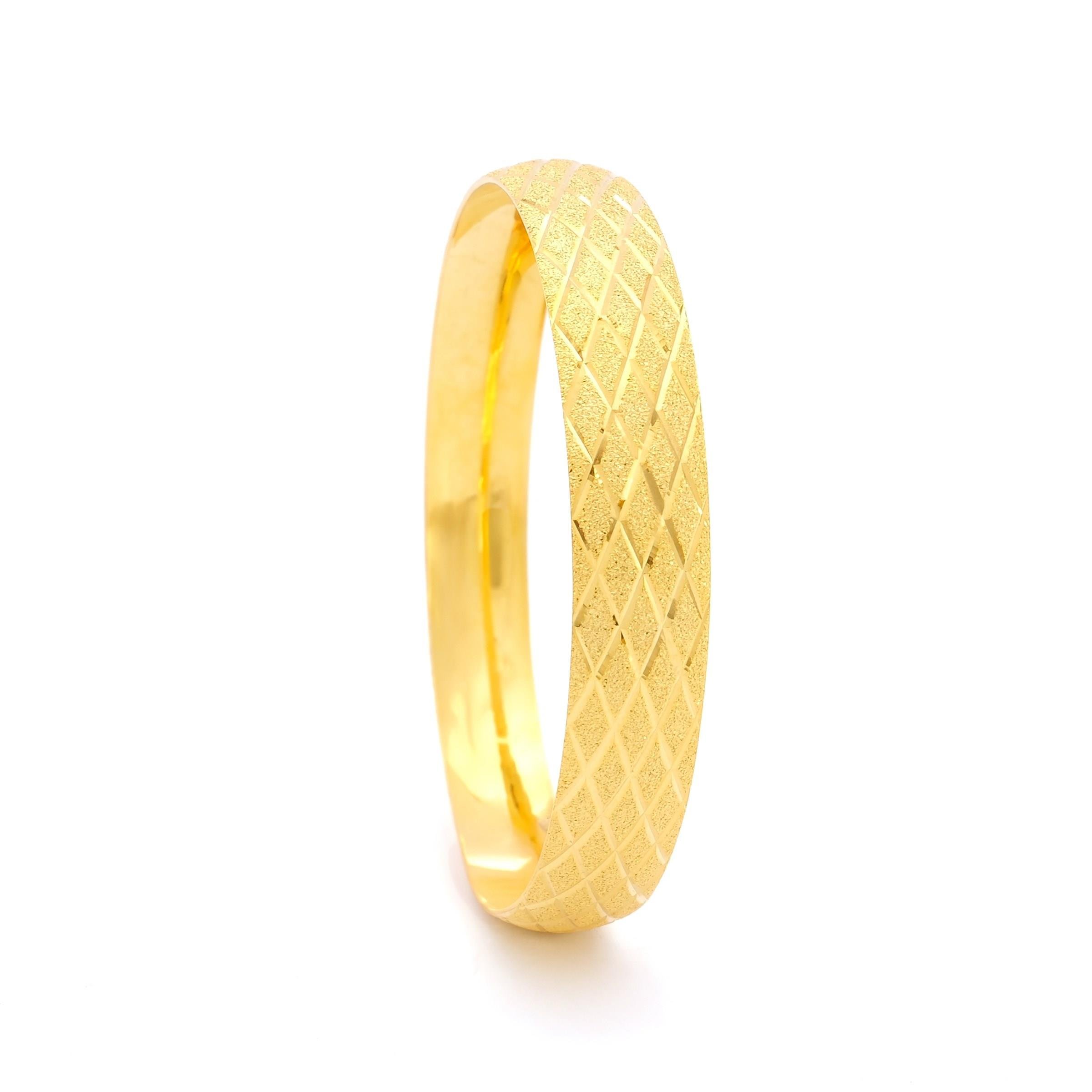 Altın Kaplama İmitasyon 1cm Baklava Model Bilezik BLZ-3122