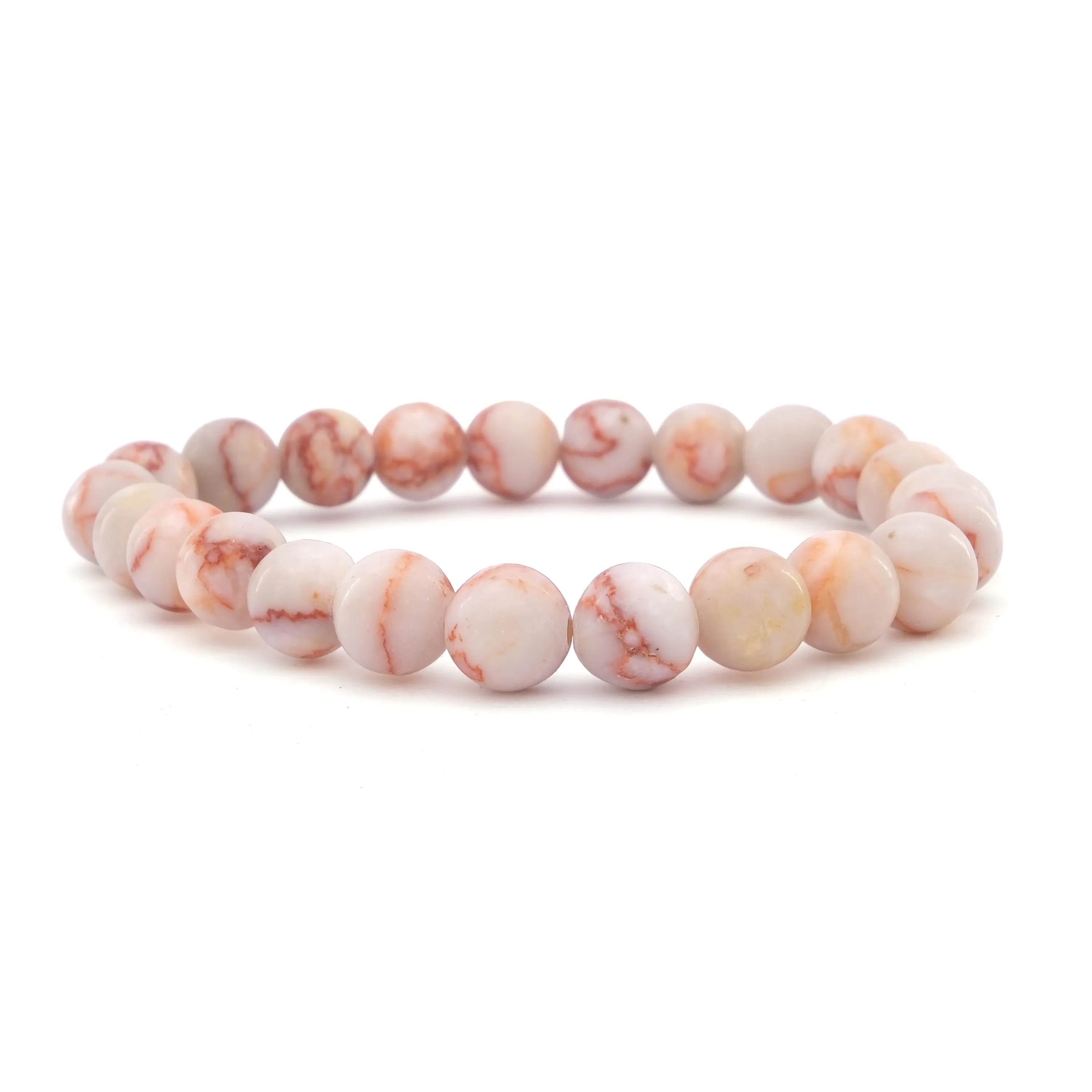 Damarlı Akik Doğal Taş Erkek Bileklik EBLK-473