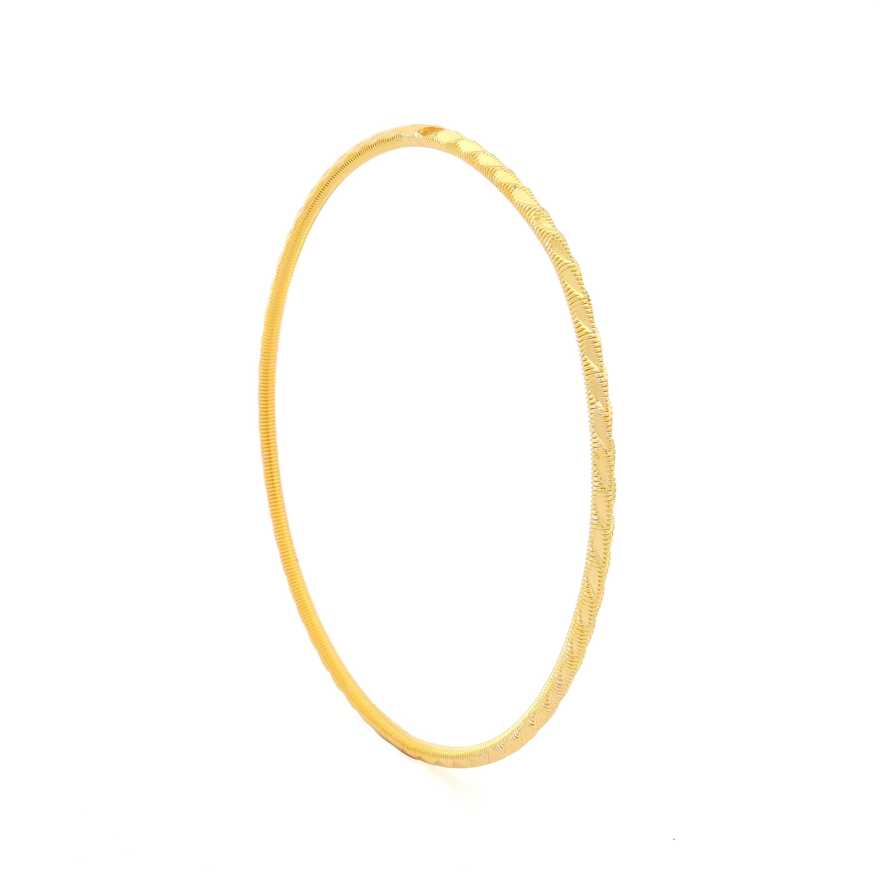 İmitasyon Ajda Bilezik Başak Model Altın Kaplama Çelik BLZ-3095