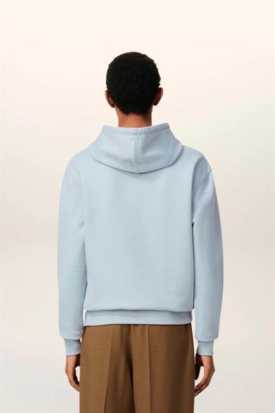 AMI Paris Ami de Coeur made from cotton Hoodie  Light Blue