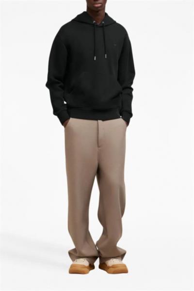 AMI Paris Ami de Coeur made from cotton Hoodie Black-Black