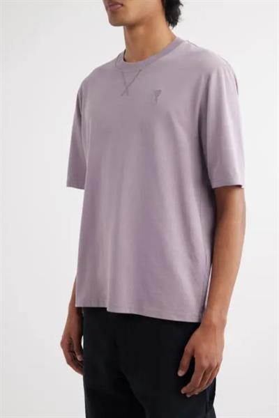 Amı Parıs  Oversized T-shirt Ami De Coeur with logo Purple