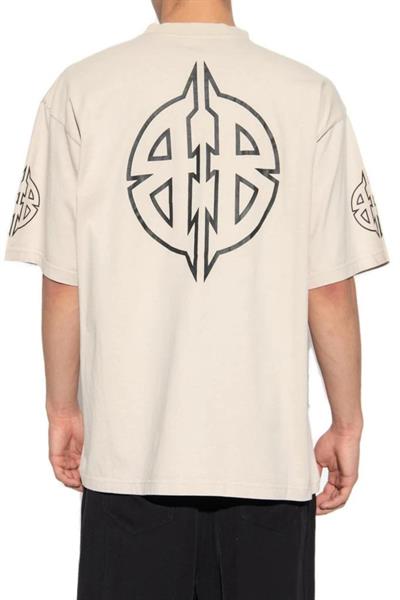 Balenciaga Metal BB Stencil T-Shirt Beige