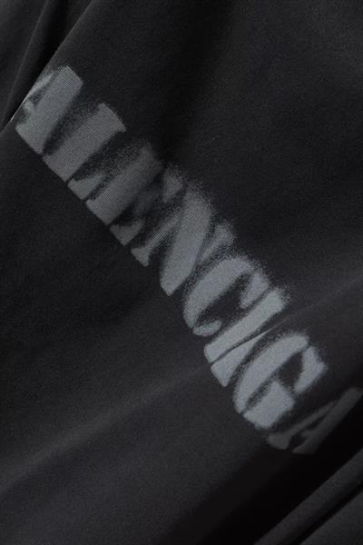 Balenciaga Stencil Type T-Shirt  Black