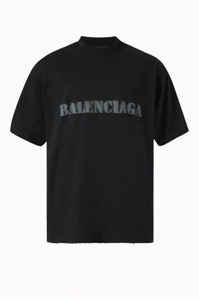 Balenciaga Stencil Type T-Shirt  Black