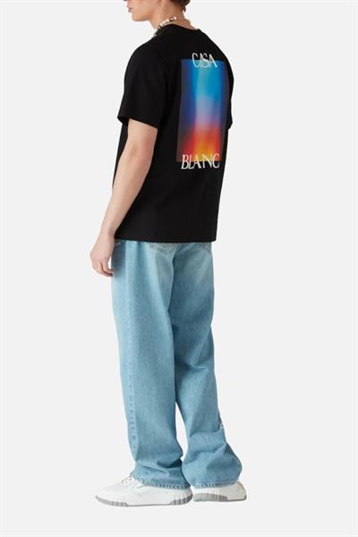 Casablanca Gradient logo T-shirt Black