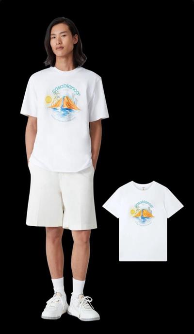 Casablanca Oasis short-sleeved T-shirt White