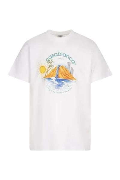 Casablanca Oasis short-sleeved T-shirt White