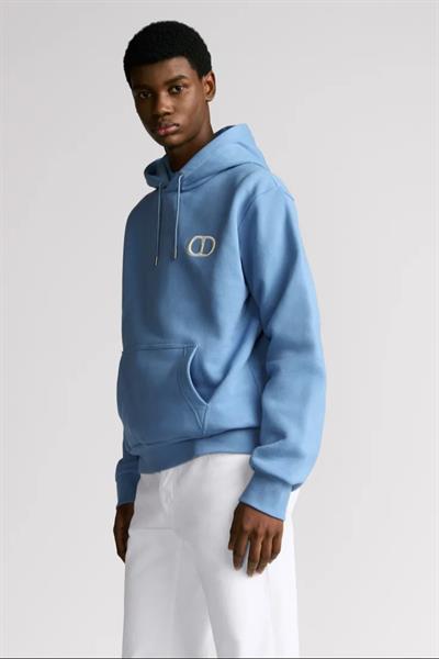 DIOR CD Icon Hooded Sweatshirt Blue