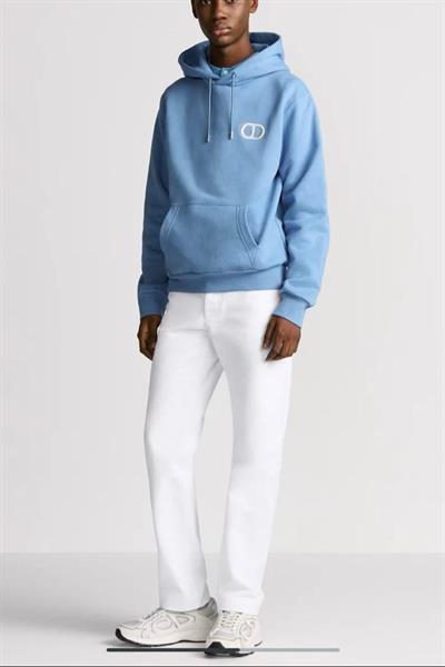 DIOR CD Icon Hooded Sweatshirt Blue