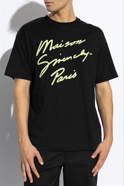 Givenchy Maison  logo-embroidered T-shirt Black