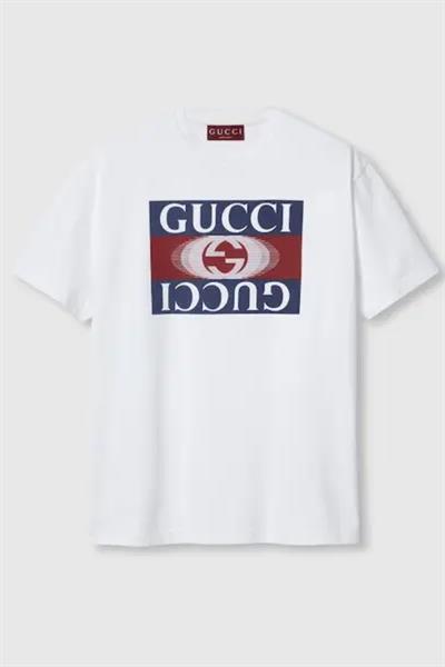 Gucci  mirrored gg logo t-shirt White