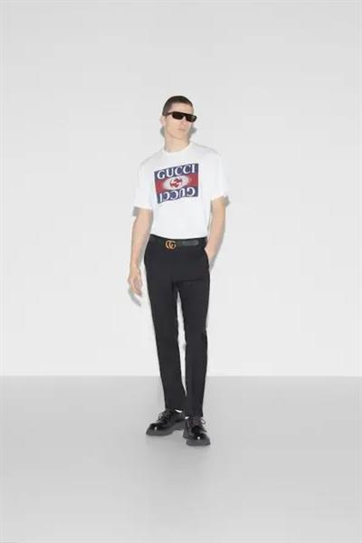 Gucci  mirrored gg logo t-shirt White