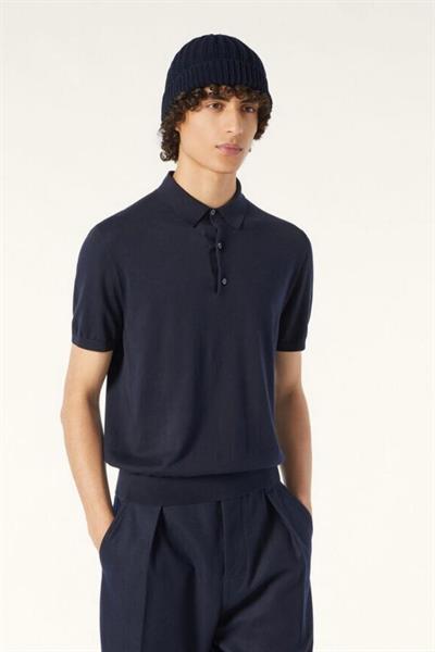 Loro Piana Ice Wish Polo Dark Blue
