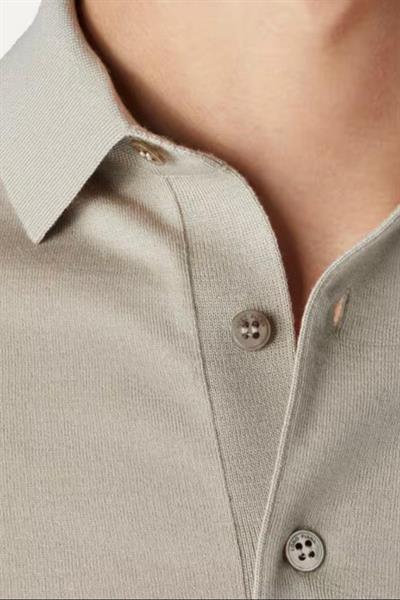 Loro Piana Ice Wish Polo Grey
