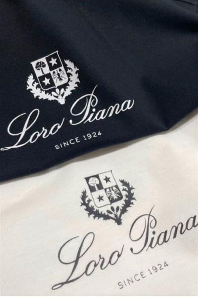 Loro Piana Print Cotton T-Shirt Black