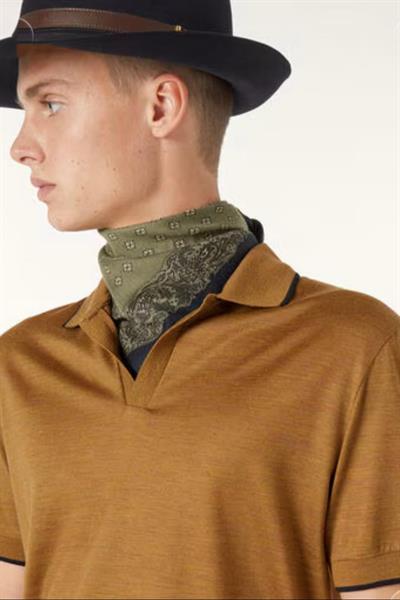 Loro Piana Waitaki Polo Orange