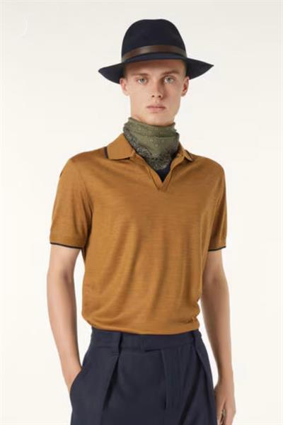 Loro Piana Waitaki Polo Orange
