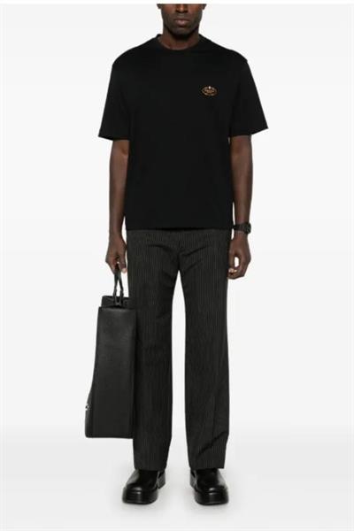 Prada logo-patch T-shirt Black