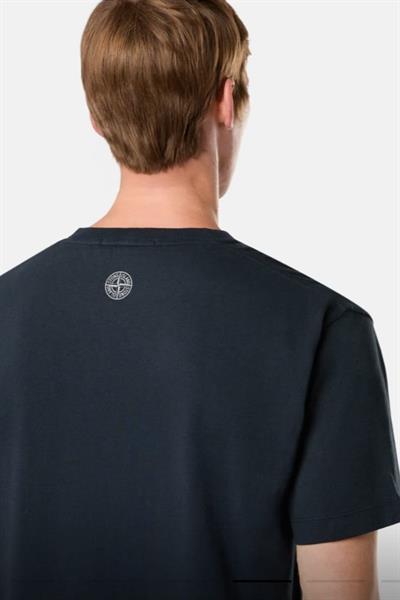 Stone Island Compass-print cotton T-shirt Dark Blue
