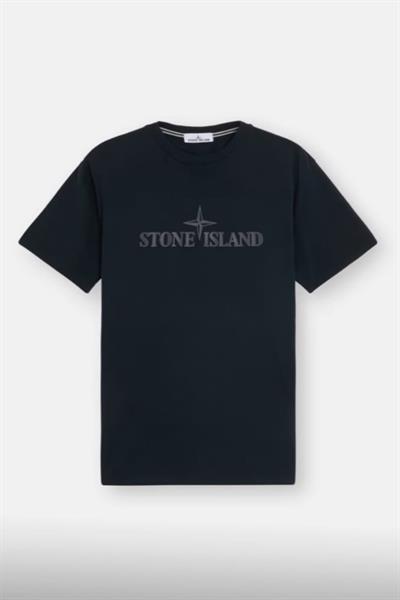 Stone Island Compass-print cotton T-shirt Dark Blue