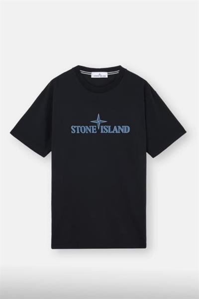 Stone Island Compass-print cotton T-shirt Black