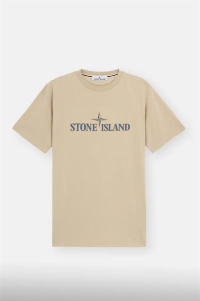 Stone Island Compass-print cotton T-shirt Beige