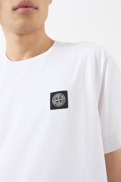 Stone Island Patch Compass-motif  T-shirt White