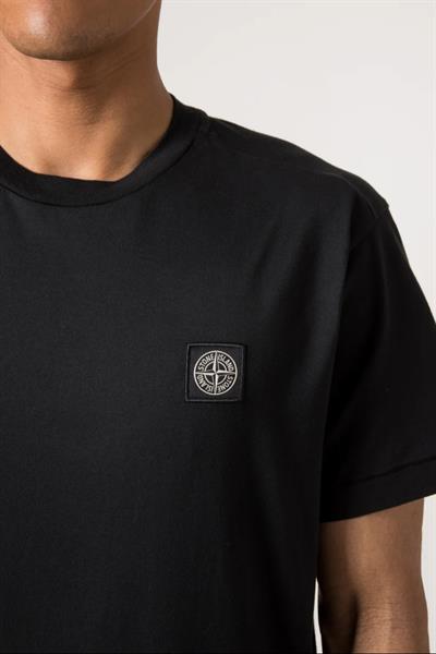 Stone Island Patch Compass-motif  T-shirt Black