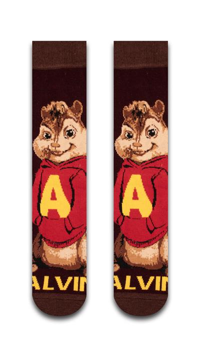 3Lü Alvin Ve Arkadaşları Kutulu Çorap Set 