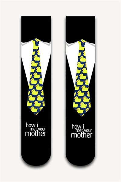 3lü Met Your Father Renkli Kutulu Çorap Set