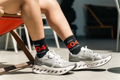 404 Eror Desenli Unisex Atletik Çorap