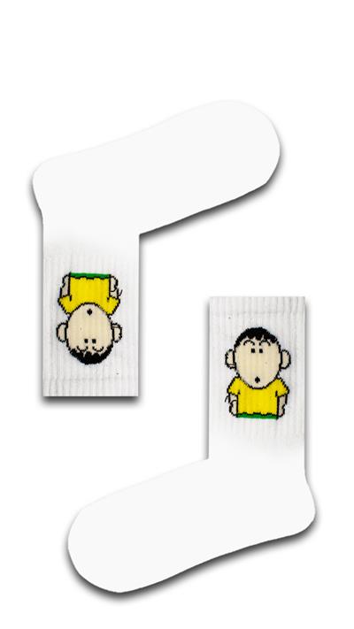 4lü Shın Chan Renkli Çorap Set 