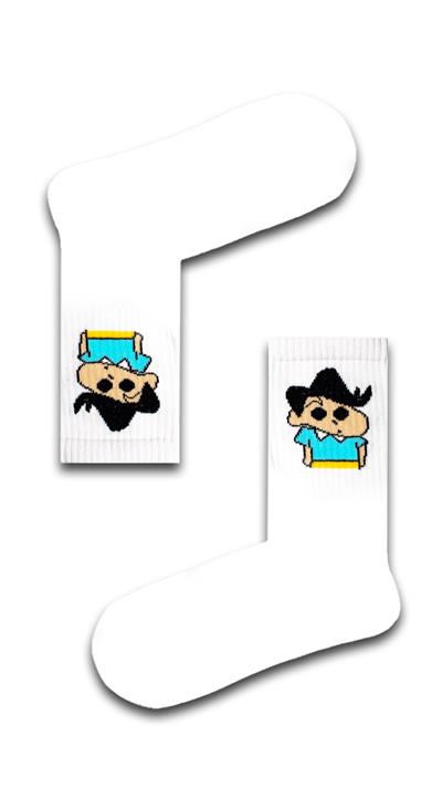 4lü Shın Chan Renkli Çorap Set 